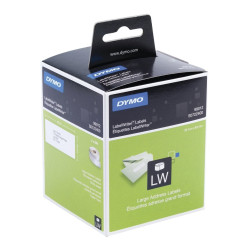Lot de 2 Rouleaux de 260 étiquettes adhésives Dymo 99012 - 89x36mm (Blanc)