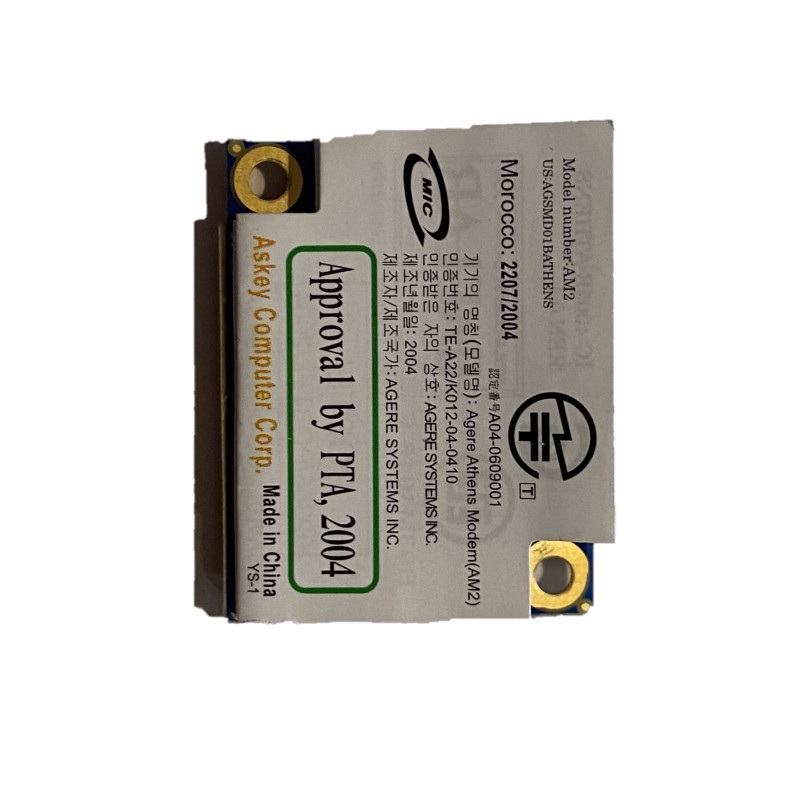 carte modem V00080030 pour toshiba satellite A100-386 carte modem V00080030 pour toshiba satellite A100-386
