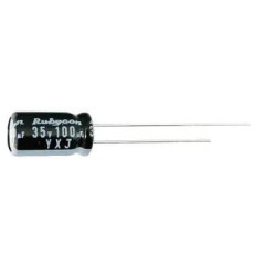 Condensateur électrolytique, Miniature, 100 µF, 50 V, Série YXJ, ± 20%, À sorties radiales