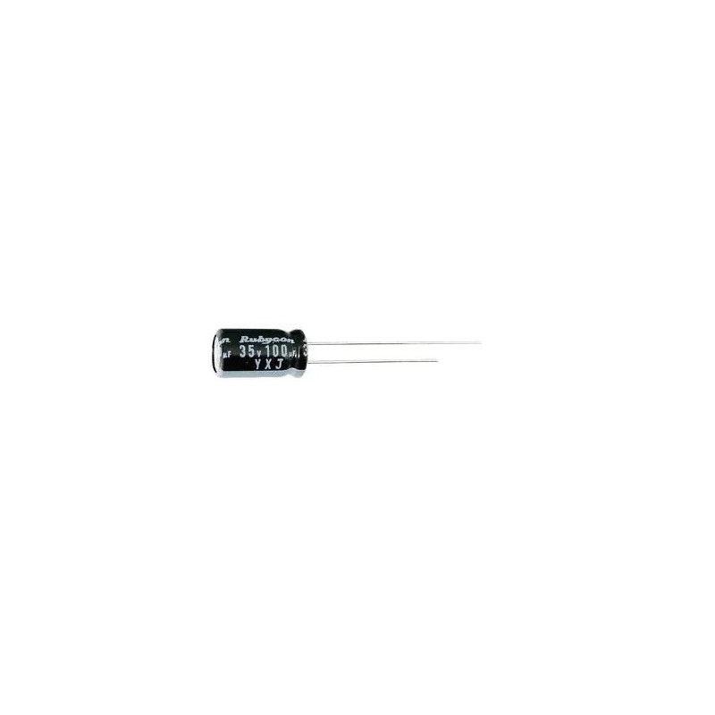 Condensateur électrolytique, Miniature, 100 µF, 50 V, Série YXJ, ± 20%, À sorties radiales Condensateur électrolytique, Miniature, 100 µF, 50 V, Série YXJ, ± 20%, À sorties radiales