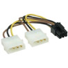 Câble adapatateur d'alimentation de la carte vidéo PCI-E