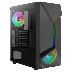 Boitier Moyen Tour ATX AeroCool Scape V3 RGB avec panneau vitré (Noir)