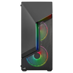 Boitier Moyen Tour ATX AeroCool Scape V3 RGB avec panneau vitré (Noir)