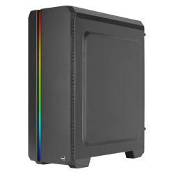 Boitier Moyen Tour ATX AeroCool Genesis ARGB avec panneau vitré (Noir)