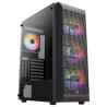 Boitier Moyen Tour ATX AeroCool Beam v2 RGB avec panneaux vitrés (Noir)