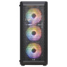 Boitier Moyen Tour ATX AeroCool Beam v2 RGB avec panneaux vitrés (Noir)