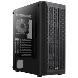 Boitier Moyen Tour ATX AeroCool Beam v2 RGB avec panneaux vitrés (Noir)