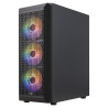 Boitier Moyen Tour ATX AeroCool Beam v2 RGB avec panneaux vitrés (Noir)