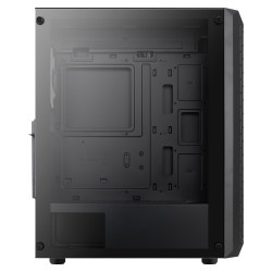Boitier Moyen Tour ATX AeroCool Beam v2 RGB avec panneaux vitrés (Noir)