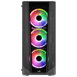 Boitier Moyen Tour ATX AeroCool Prism v3 ARGB avec panneaux vitrés (Noir)