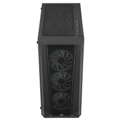 Boitier Moyen Tour ATX AeroCool Prism v3 ARGB avec panneaux vitrés (Noir)