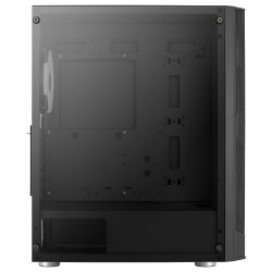 Boitier Moyen Tour ATX AeroCool Prism v3 ARGB avec panneaux vitrés (Noir)