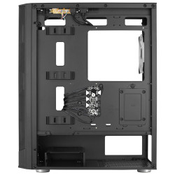 Boitier Moyen Tour ATX AeroCool Prism v3 ARGB avec panneaux vitrés (Noir)