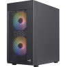 Boitier Moyen Tour ATX AeroCool Hexform RGB avec panneaux vitrés (Noir)