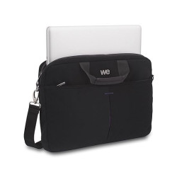 Sacoche Ordinateur Portable We Luxury Noir doublure violet 17,3" max