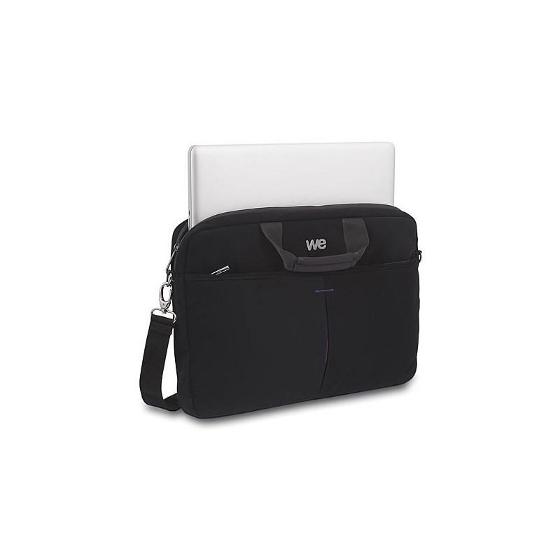 Sacoche Ordinateur Portable We Luxury Noir doublure violet 17,3" max Sacoche Ordinateur Portable We Luxury Noir doublure violet 17,3" max
