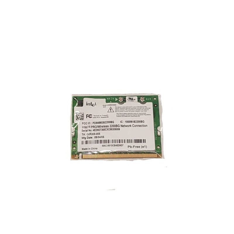 Carte Wifi Intel PRO/Wireless 2200BG pour Acer Aspire 1692WLMi - Occasion Carte Wifi Intel PRO/Wireless 2200BG pour Acer Aspire 1692WLMi - Occasion