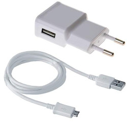 Chargeur Micro USB 5V/2A pour Smartphone ou Tablette - Blanc