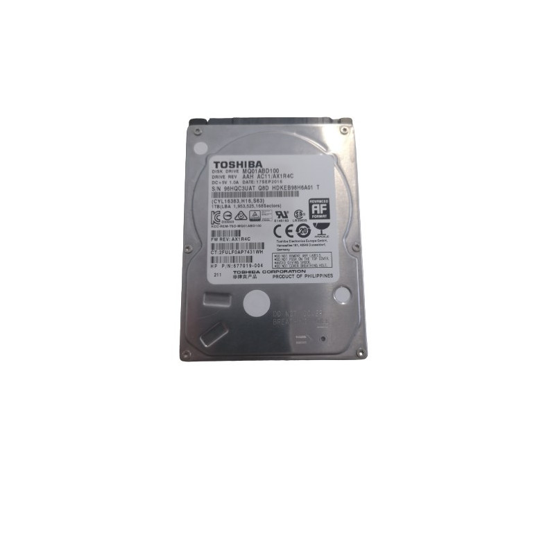 OCCASION - Disque Dur Toshiba MQ01ABD100 - 2"1/2 1 To (1000 Go) 5400trs/mn S-ATA 3 OCCASION - Disque Dur Toshiba MQ01ABD100 - 2"1/2 1 To (1000 Go) 5400trs/mn S-ATA 3