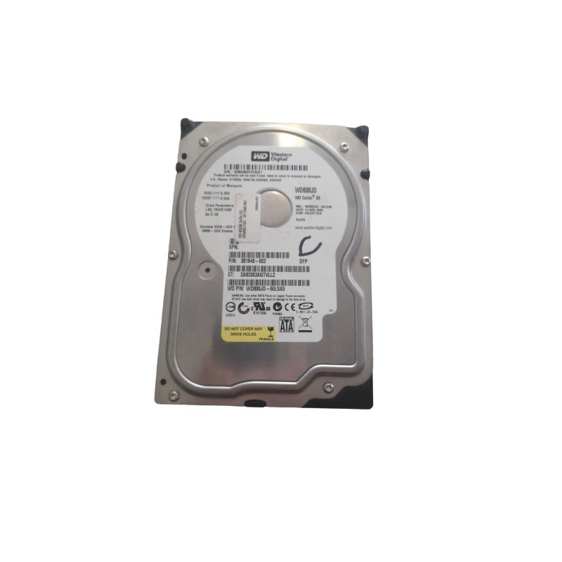 OCCASION - Disque dur Western Digital wd800jd - 60lsa5 80GB SATA 3.5 7200TR/MIN OCCASION - Disque dur Western Digital wd800jd - 60lsa5 80GB SATA 3.5 7200TR/MIN