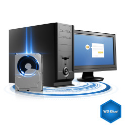 Disque Dur Western Digital 1 To (1000Go) S-ATA 3 - 5400 trs - Caviar Blue (WD10EZRZ)