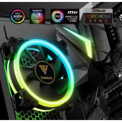 Boitier Mini Tour Micro ATX Gamdias Talos E1 RGB avec panneaux vitrés (Noir)