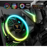 Boitier Mini Tour Micro ATX Gamdias Talos E1 RGB avec panneaux vitrés (Noir)