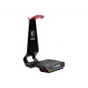 Support Casque MSI HS01 Combo RGB avec Hub USB et Chargeur Qi (Noir)