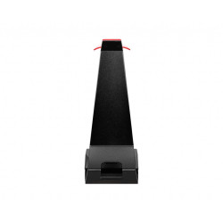 Support Casque MSI HS01 Combo RGB avec Hub USB et Chargeur Qi (Noir)