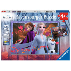Puzzle Ravensburger - Disney La Reine des Neiges 2 (2x24 pièces)