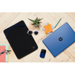 Housse de protection réversible pour ordinateur portable HP 15,6 bleu 