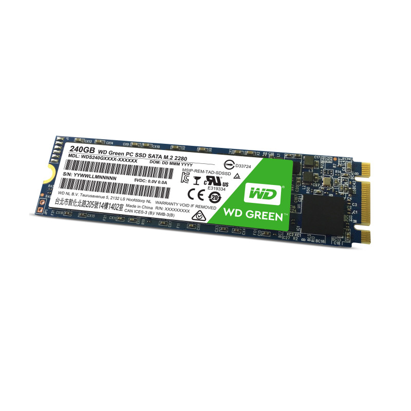 Disque Dur SSD Western Digital Green 240 Go - M.2 Type 2280 Disque Dur SSD Western Digital Green 240 Go - M.2 Type 2280