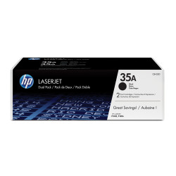 Duo Toner Noir HP 35A LaserJet P1005 P1006 (CB435AD) - 2x1500 pages