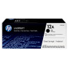 Pack 2 Toners Noir HP Dual Pack 12A LaserJet 10xx 30xx (Q2612Ad) - 2X2000 pages