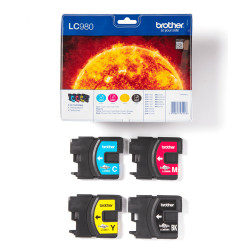Pack 4 cartouches d'encre Brother LC980