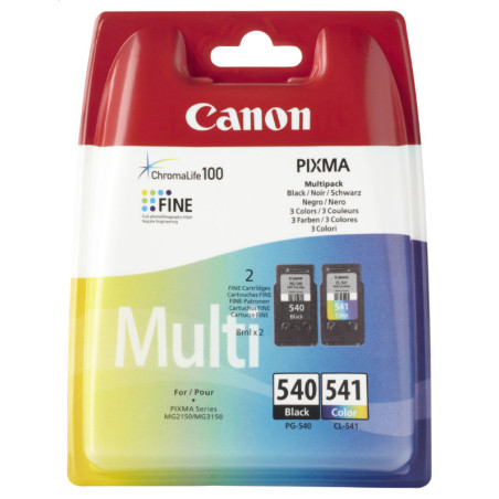 Pack 2 cartouches d'encre CANON PG-540   CL-541 ( 3 couleurs + noir )