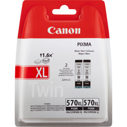 Pack 2 cartouches d'encre CANON PGI-570BK XL (Noir)