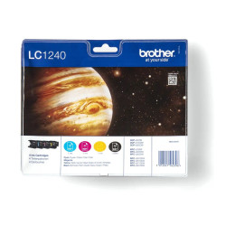 Pack 4 cartouches d'encre Brother LC1240