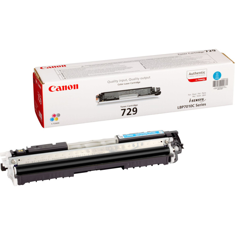 Toner Cyan CANON 729C - 1000 pages