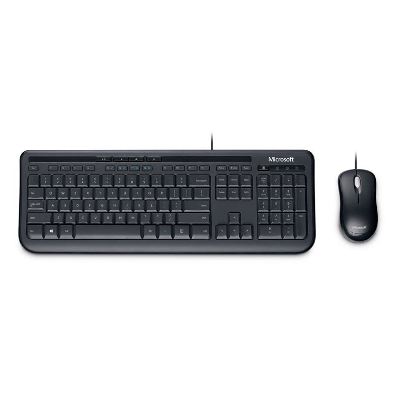 Pack Clavier - Souris Microsoft Wired Desktop 600 (Noir)