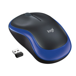 Souris sans fil Logitech M185 (Noir Bleu)