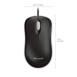 Souris filaire Microsoft Optical Mouse L2 Basic (Noir)