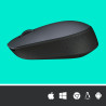 Souris sans fil Logitech M170 (Gris)