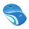 Souris sans fil Logitech Cordless Laser M187 (Bleu)
