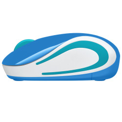 Souris sans fil Logitech Cordless Laser M187 (Bleu)