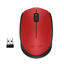 Souris sans fil Logitech Cordless Laser M171 (Noir Rouge)
