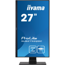 Ecran IIYAMA 27 Noir dalle IPS 4ms ULTRA MINCE 2560x1440 16 9 350 cd m  4ms 1xH