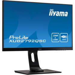 Ecran IIYAMA 27 Noir dalle IPS 4ms ULTRA MINCE 2560x1440 16 9 350 cd m  4ms 1xH
