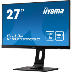 Ecran IIYAMA 27 Noir dalle IPS 4ms ULTRA MINCE 2560x1440 16 9 350 cd m  4ms 1xH