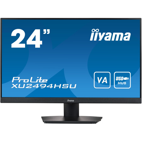 Ecran IIYAMA 23,8 Noir VA 16 9 4ms 1920x1080 250 cd m  1xHDMI 1xDisplayPort 2xU